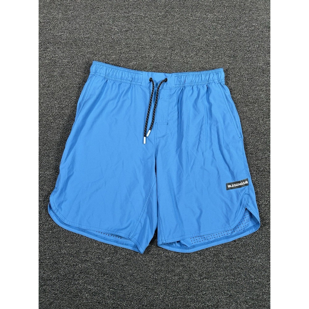 Legends Luka Shorts Mens Large Blue Drawstrings Gym Training